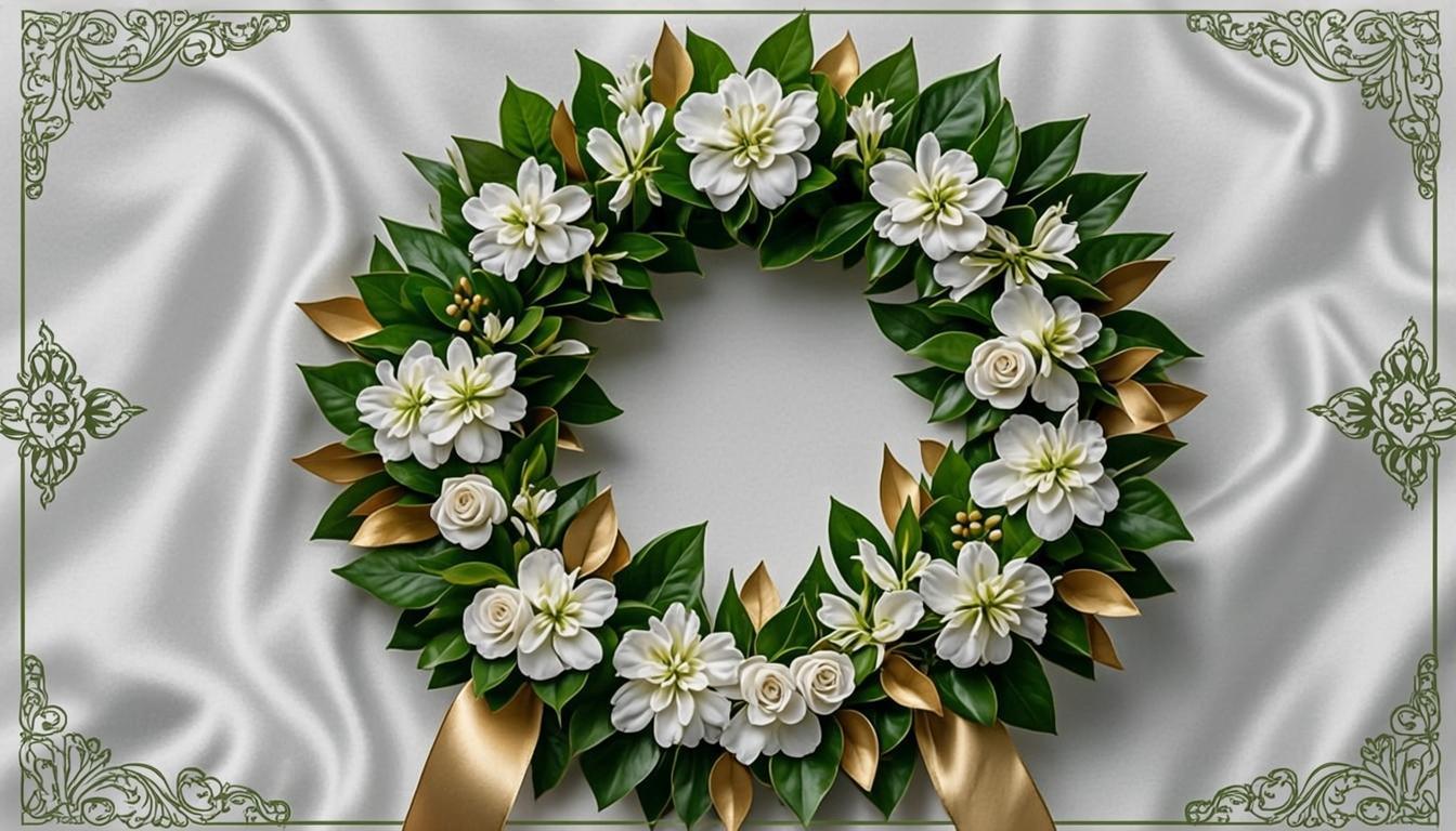 Couronne Florale Dorée