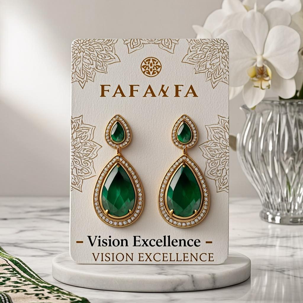 Boucles d'Oreilles Or Jade
